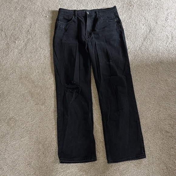 Gap Black Distressed Jeans sz 10 - Picture 1 of 6